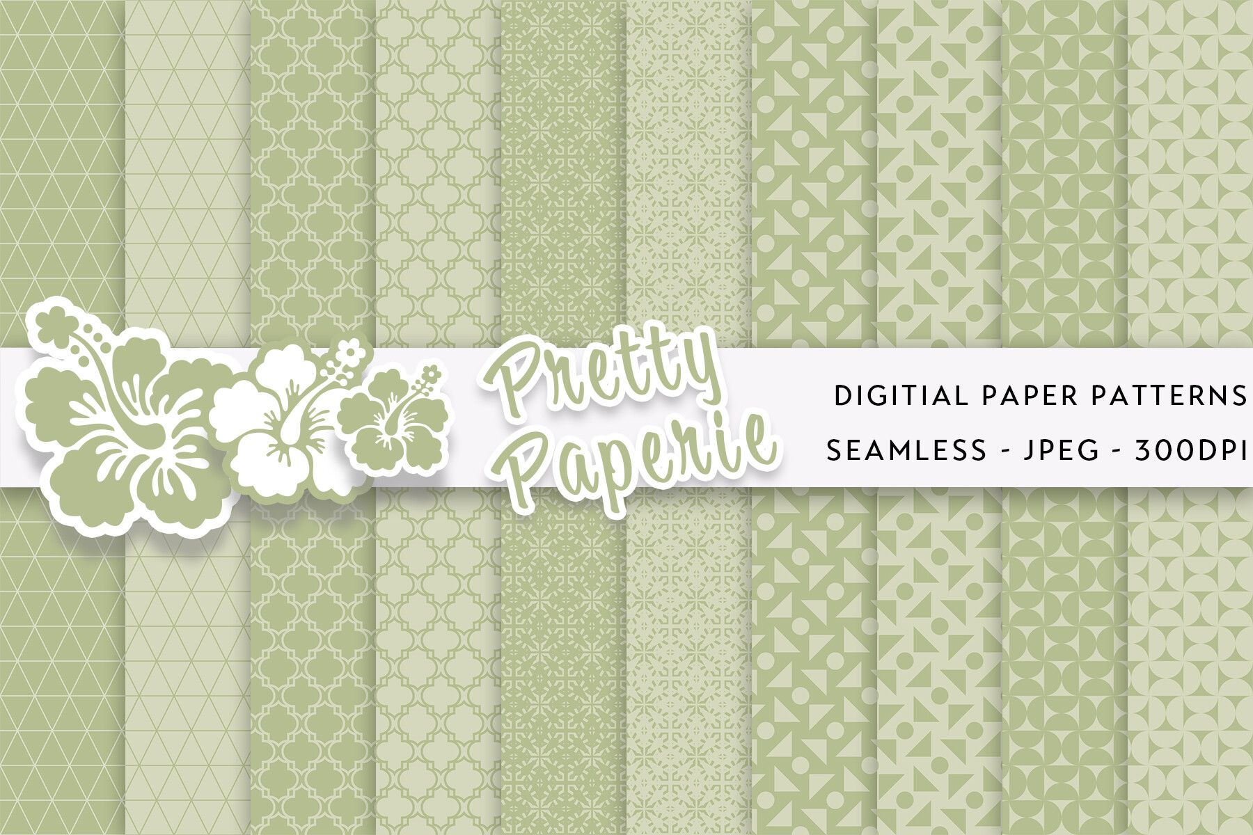 10 Geometric Digital Paper Backgrounds