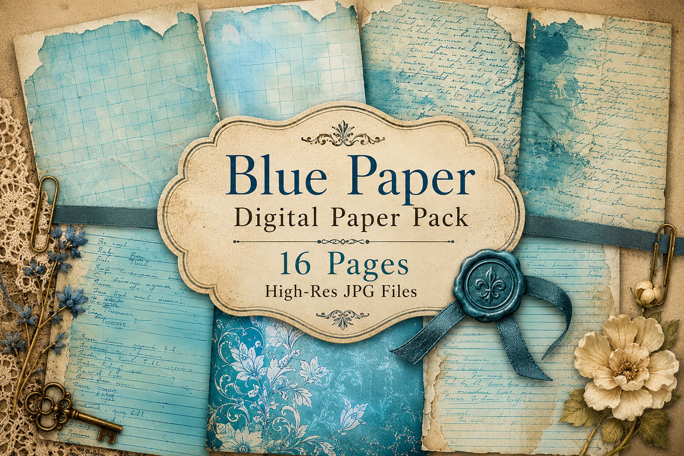 Grunge Ephemera & Antique Backgrounds
