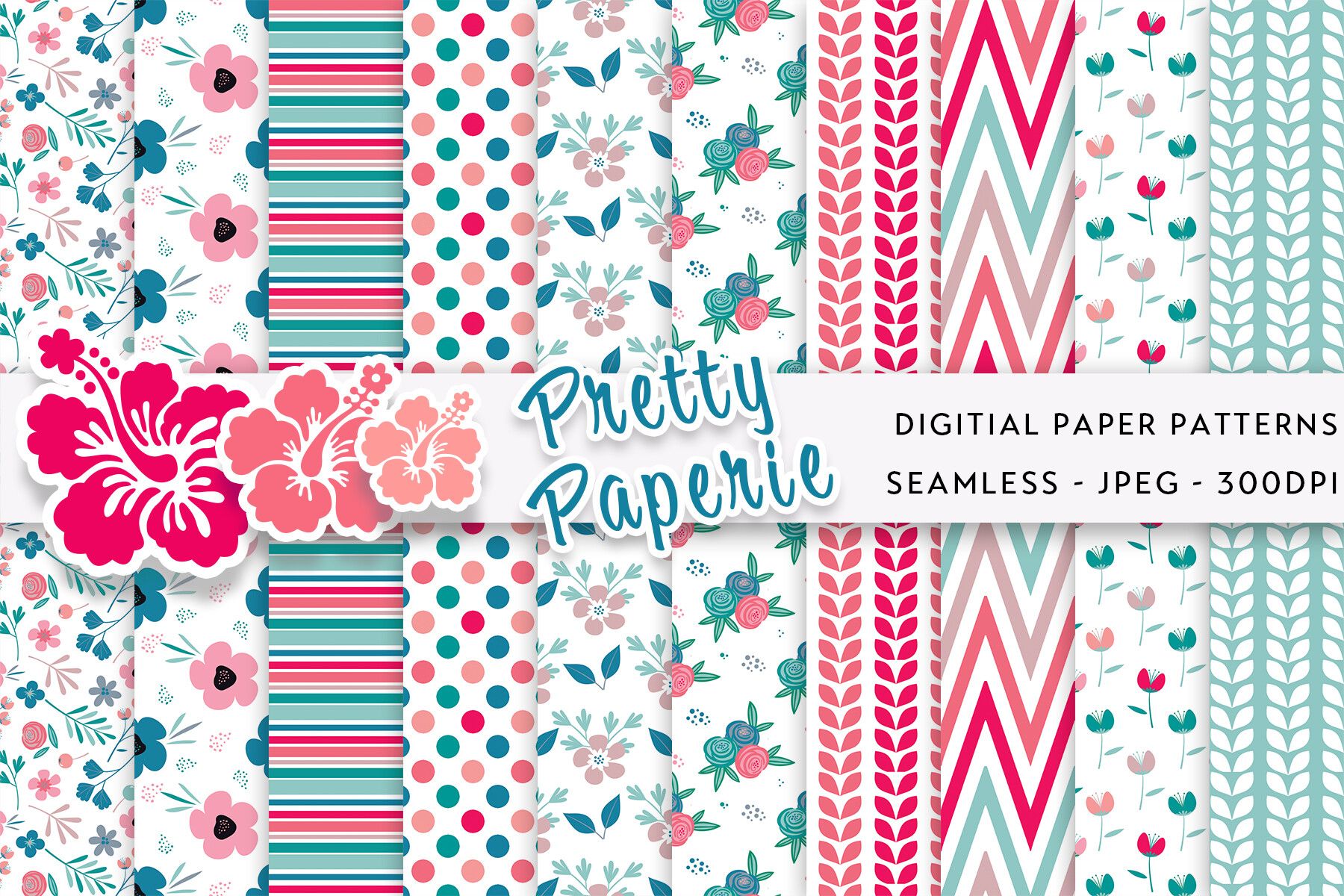 10 Digital Paper Backgrounds